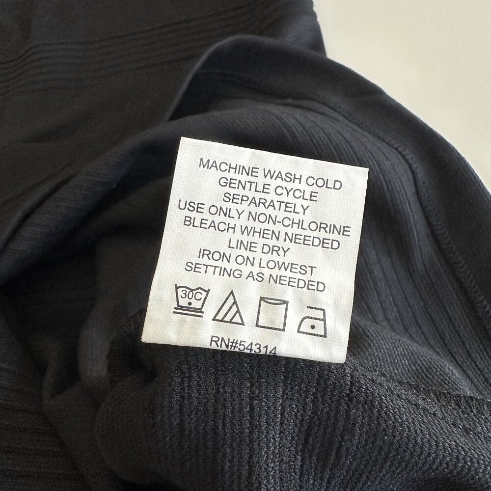 New With Tags Premier Amour Black Dress Zipper V Neck Size 4 Small - Picture 5 of 9